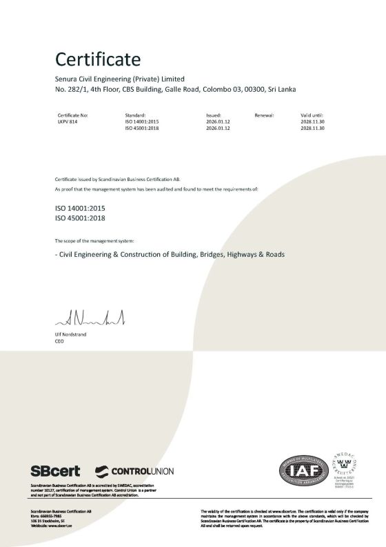 ISO 14001:2015    ISO 45001:2018 certificate